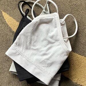 Aerie Bandeau Set - Black, White, Gray